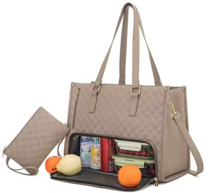 Elegante Multifunktionale Damenhandtasche mit Isoliertem Fach