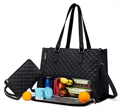 Elegante Multifunktionale Damenhandtasche mit Isoliertem Fach