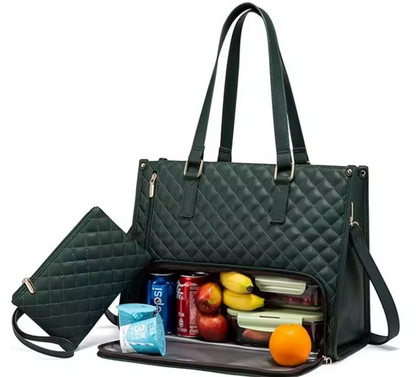 Elegante Multifunktionale Damenhandtasche mit Isoliertem Fach